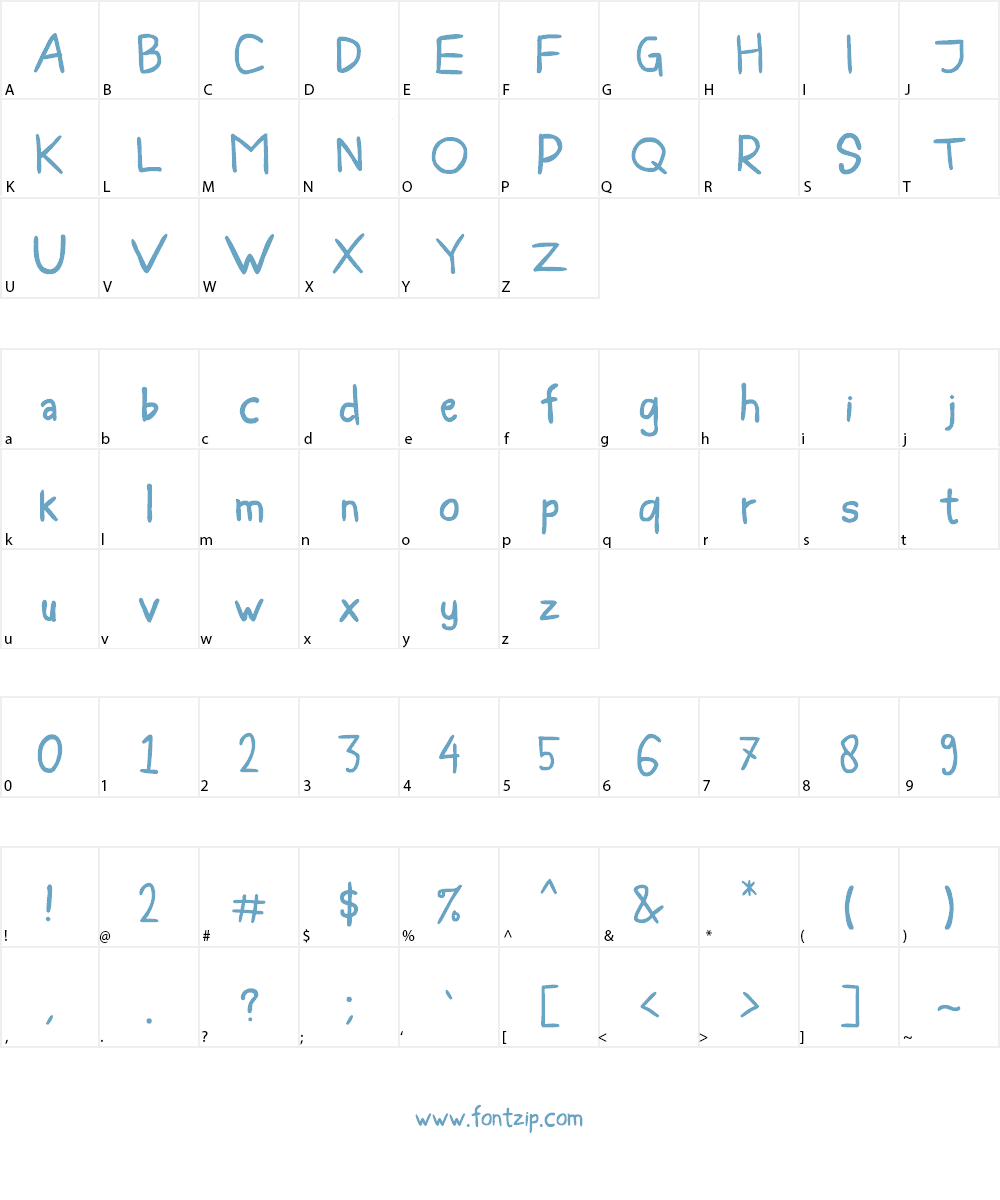 Blee Guys Font Character